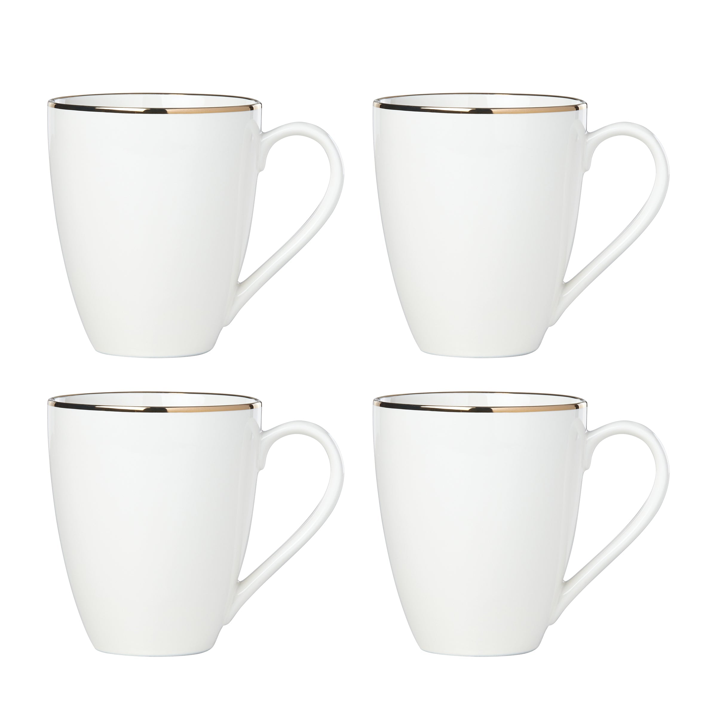 Trianna White Mugs, Set of 4 – Lenox Corporation