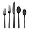 Ryder Black Satin 20-Piece Flatware Set