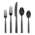 Ryder Black Satin 20-Piece Flatware Set