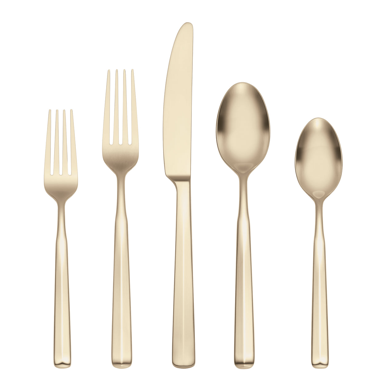 cambridge silversmiths Ryder Satin Champagne 20-Piece Flatware Set