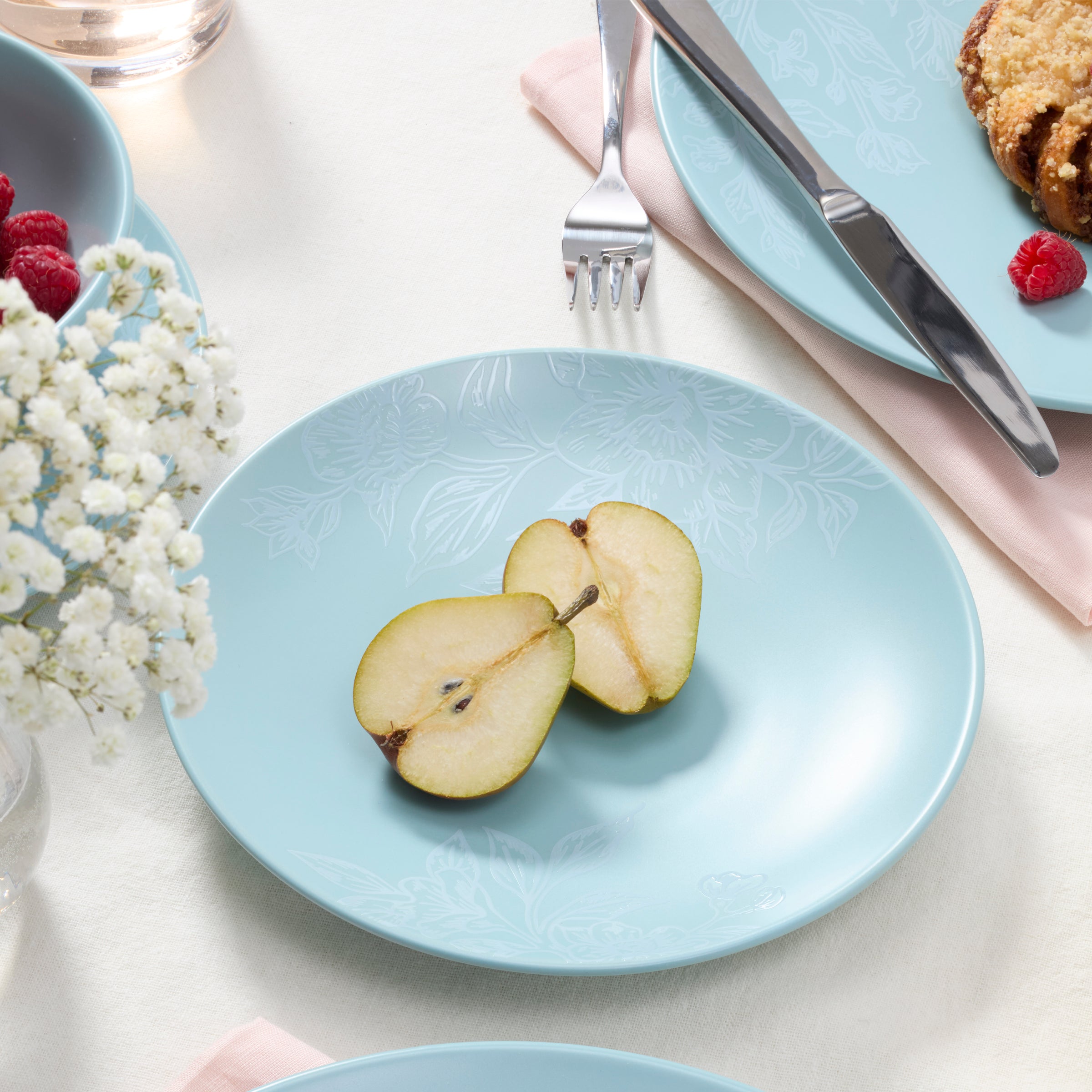 Roseto French Blue 12-Piece Dinnerware Set – Lenox Corporation