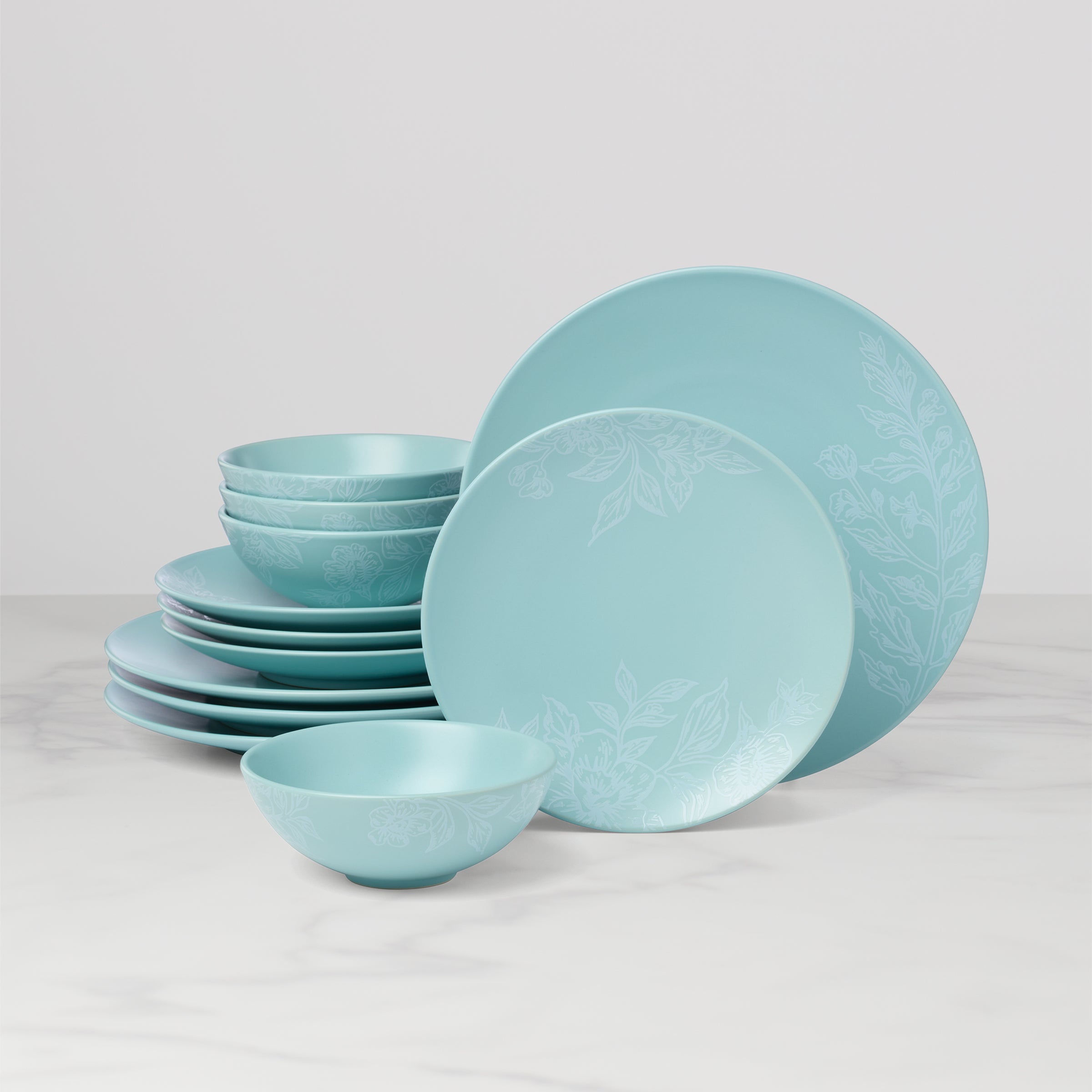 Roseto French Blue 12-Piece Dinnerware Set – Lenox Corporation