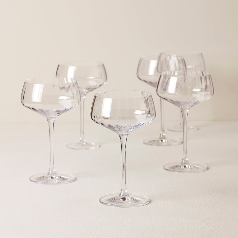 Tuscany Classics Angled Optic Coupes, Set of 6