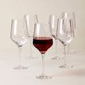 Tuscany Classics Angled Optic Wine Glasses, Set of 6