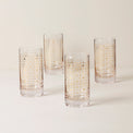 Tuscany Classics Gold Dust Highballs, Set of 4