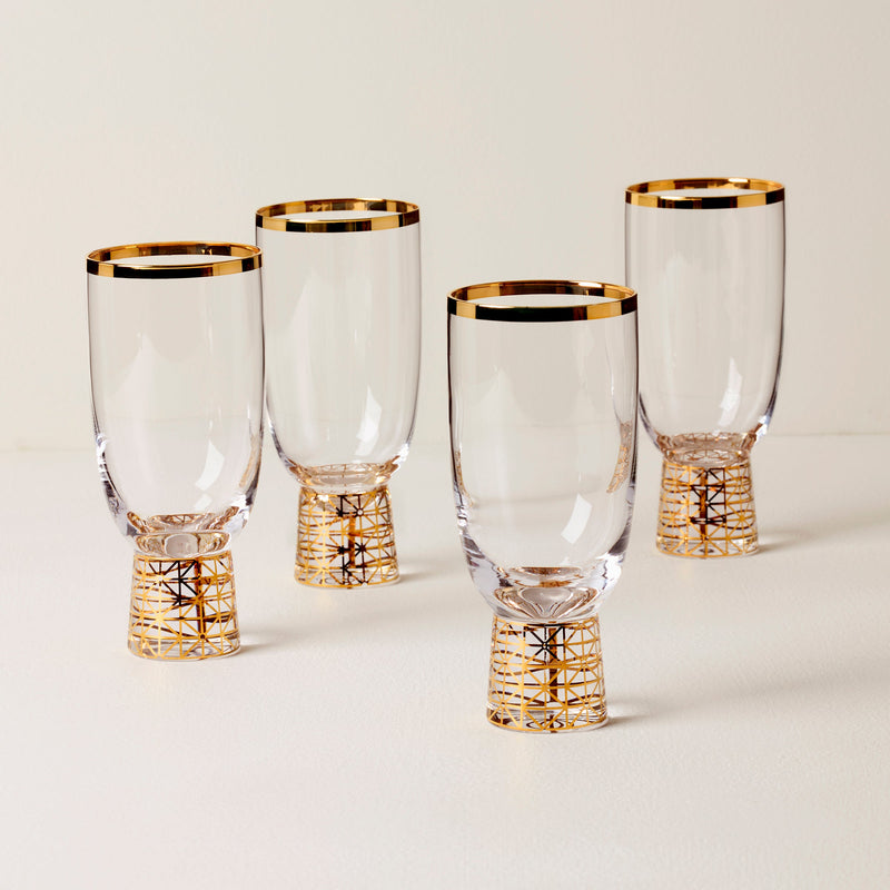 Tuscany Classics Gold Frost All-Purpose Glasses, Set of 4
