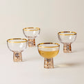Tuscany Classics Gold Frost Coupe Glasses, Set of 4