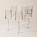 Tuscany Classics Straight Set of 6 Wine Glasses - White