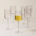 Tuscany Classics Straight Set of 6 Wine Glasses - White