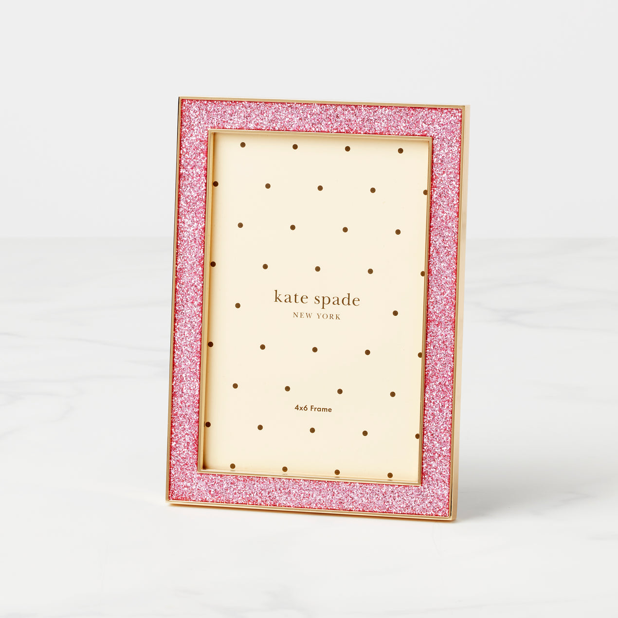 cambridge silversmiths Sitting Pretty 4x6 Pink Glitter Frame