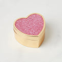 Sitting Pretty Pink Glitter Heart Box