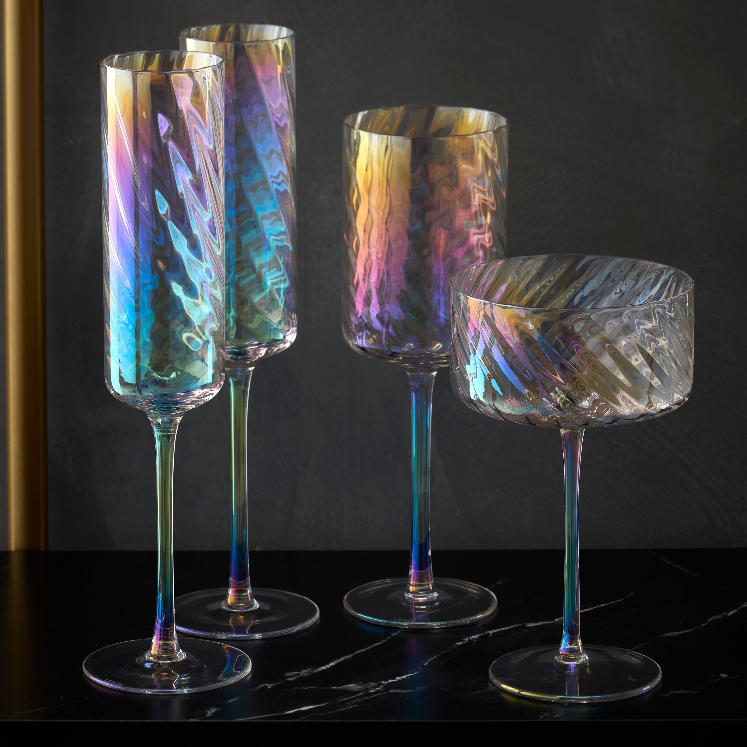 Tuscany Classics Iridescent White Wine Glasses, Set of 4 – Lenox