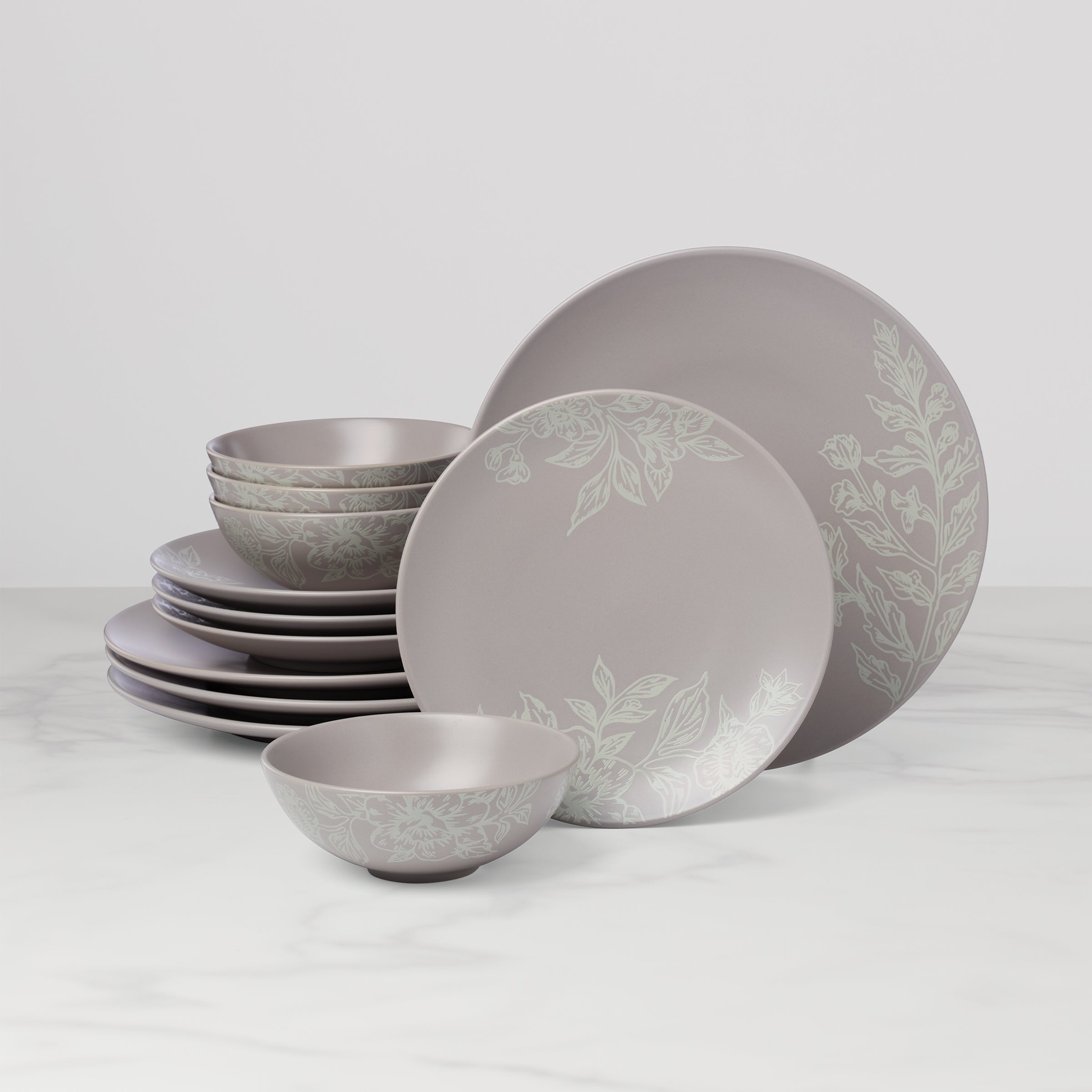 Roseto Pumice 12-Piece Dinnerware Set – Lenox Corporation