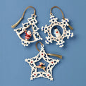 Pierced Gem Ornaments, Set of 3