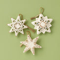 Pierced Stars 3-Piece Ornament Set