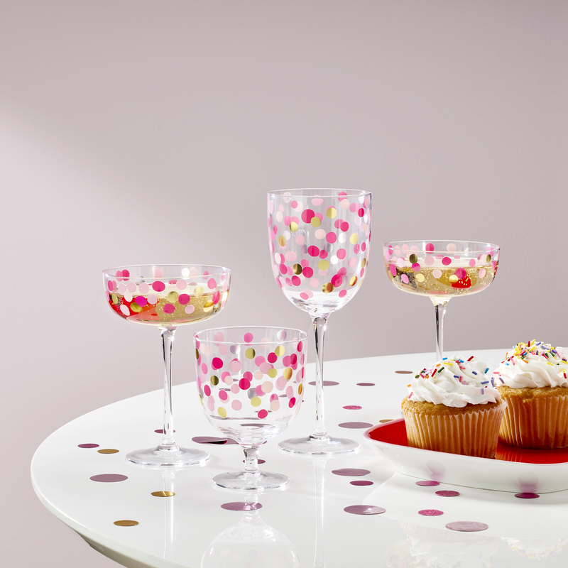 It's Raining Confetti Short Wine Glasses, Set of 4 – Lenox Corporation