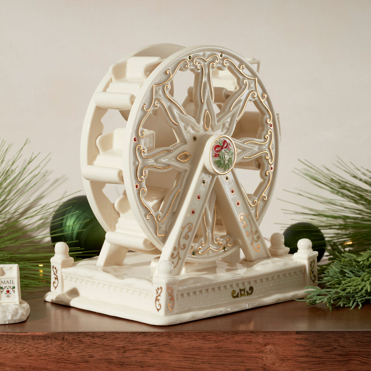 Mistletoe Park Ferris Wheel Figurine