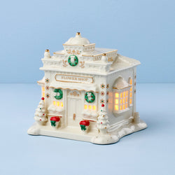 Mistletoe Park Lit Flower Shop Figurine