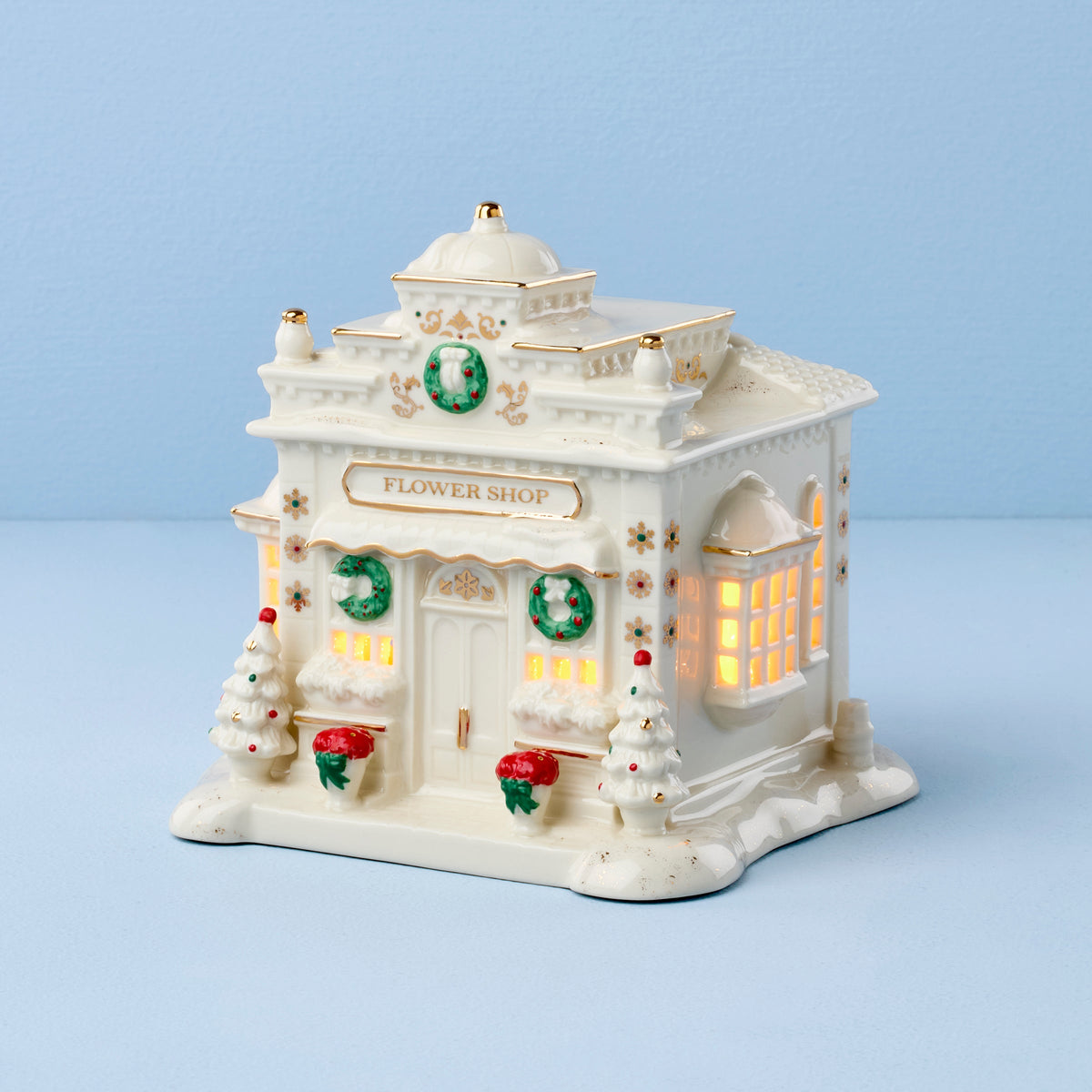 Mistletoe Park Lit Flower Shop Figurine
