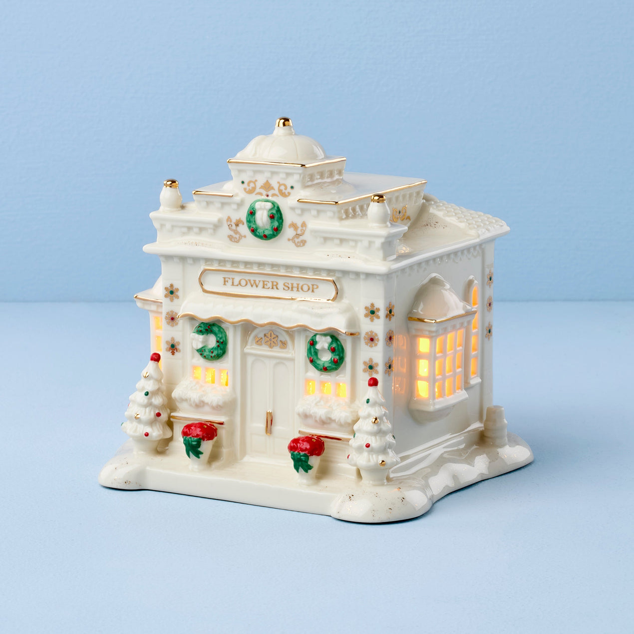 Mistletoe Park Lit Flower Shop Figurine