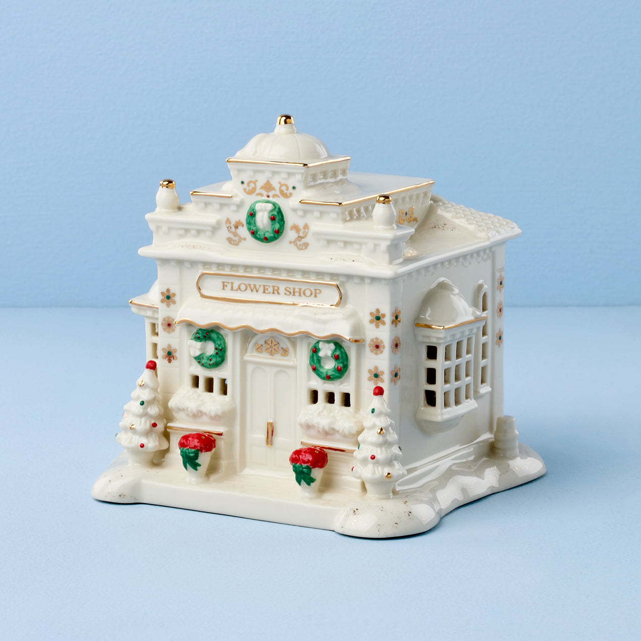 Mistletoe Park Lit Flower Shop Figurine