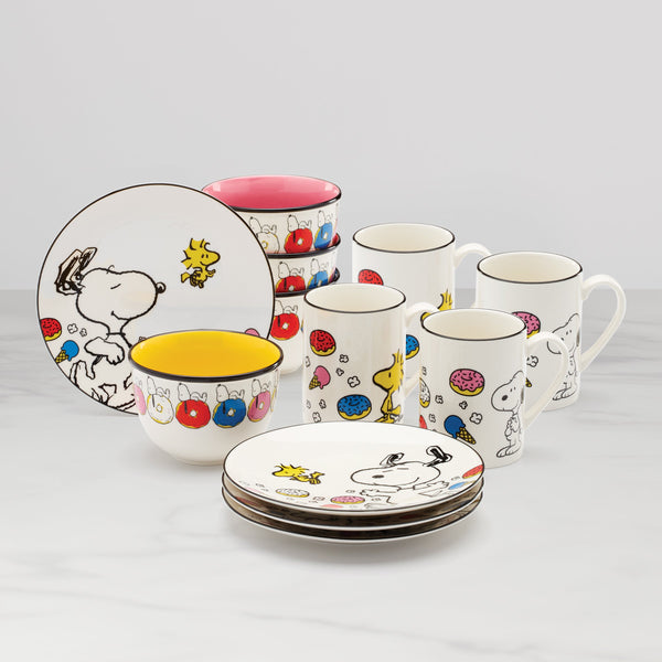 SNOOPY 16ピース　ホームセット Chef Snoopy 12-Piece Dessert Set – Lenox Corporation