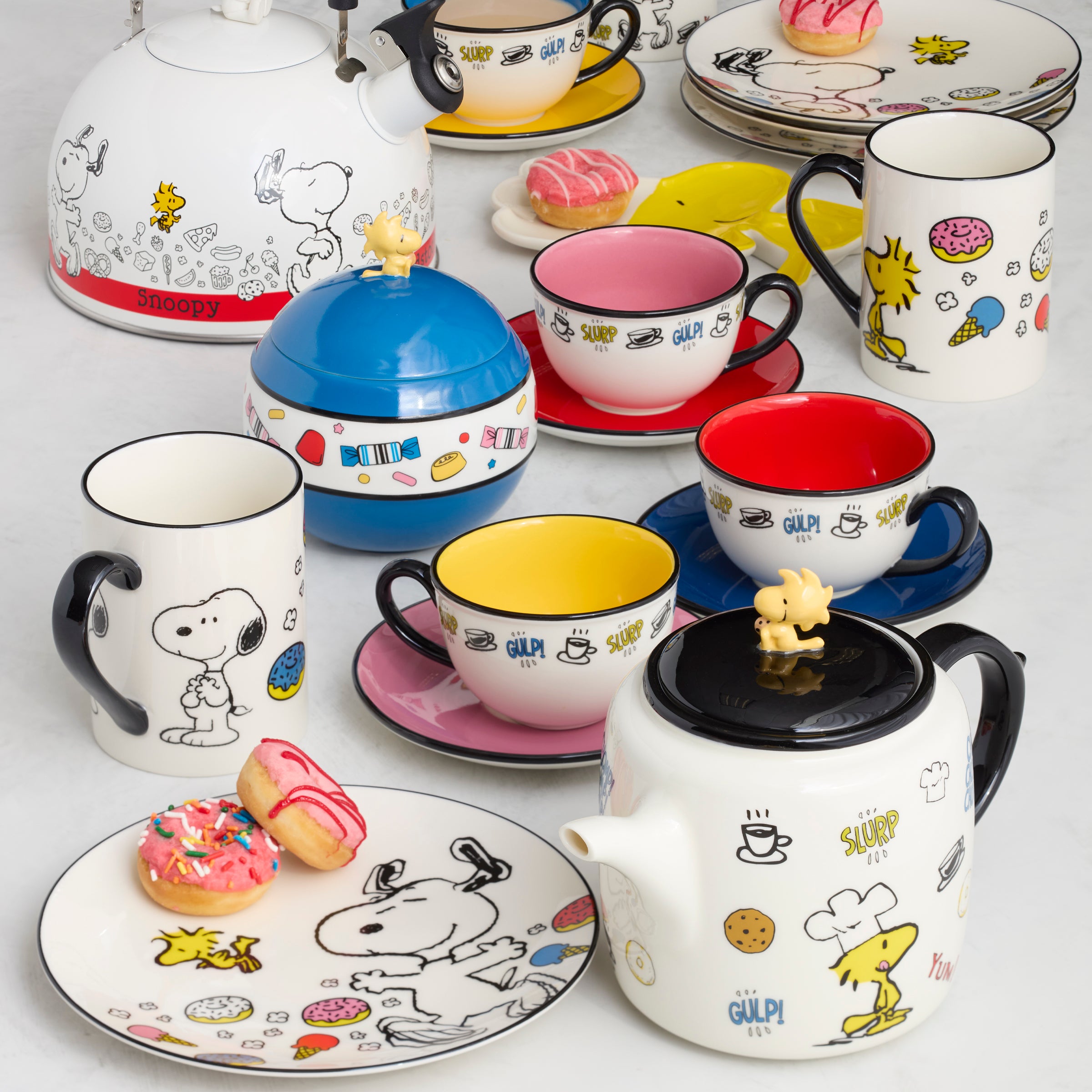 お値下げ！新品限定◎SNOOPY récolte Classic Kettle Lenox Chef Snoopy Enamelware Tea Kettle - Macy's