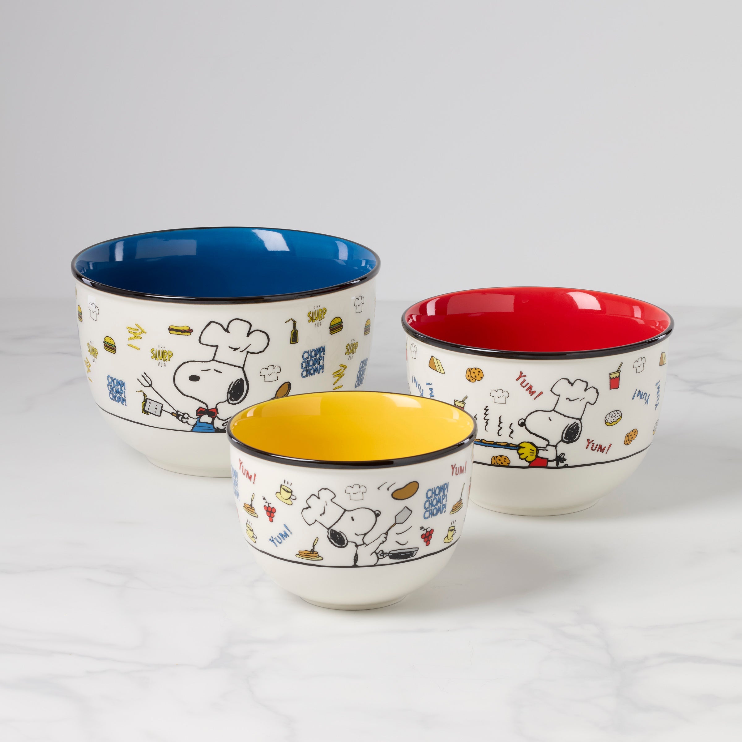 Chef Snoopy 3-Piece Bowl Set – Lenox Corporation