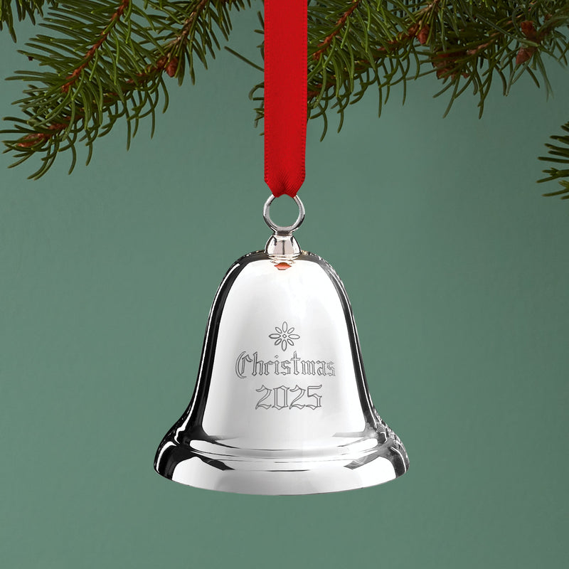 2025 Annual Christmas Bell Sterling Silver Ornament, 41st Edition