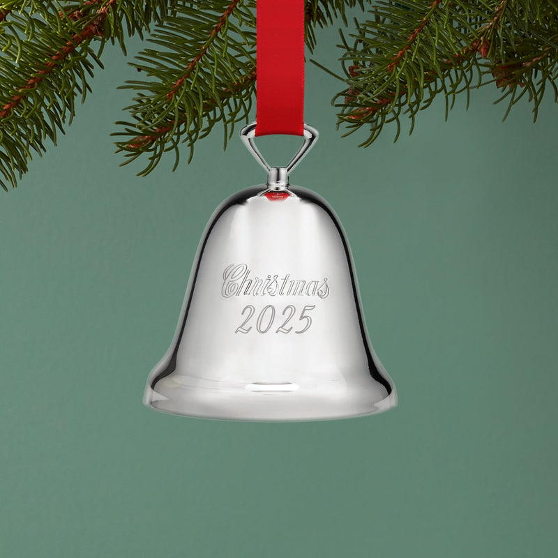 2025 Annual Christmas Bell Silverplate Ornament