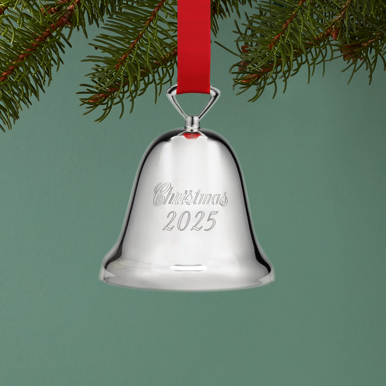 2025 Annual Christmas Bell Silverplate Ornament