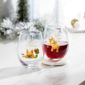 Frenchie Stemless Wine Glasses, Set Of 2
