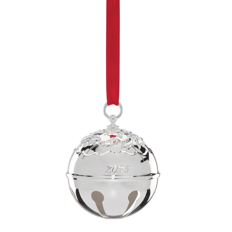 2025 Holly Bell Silverplate Ornament, 50th Edition