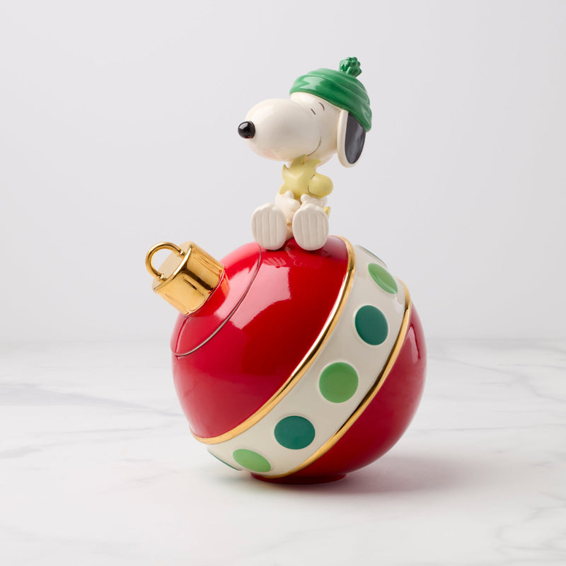Snoopy Christmas Cookie Jar