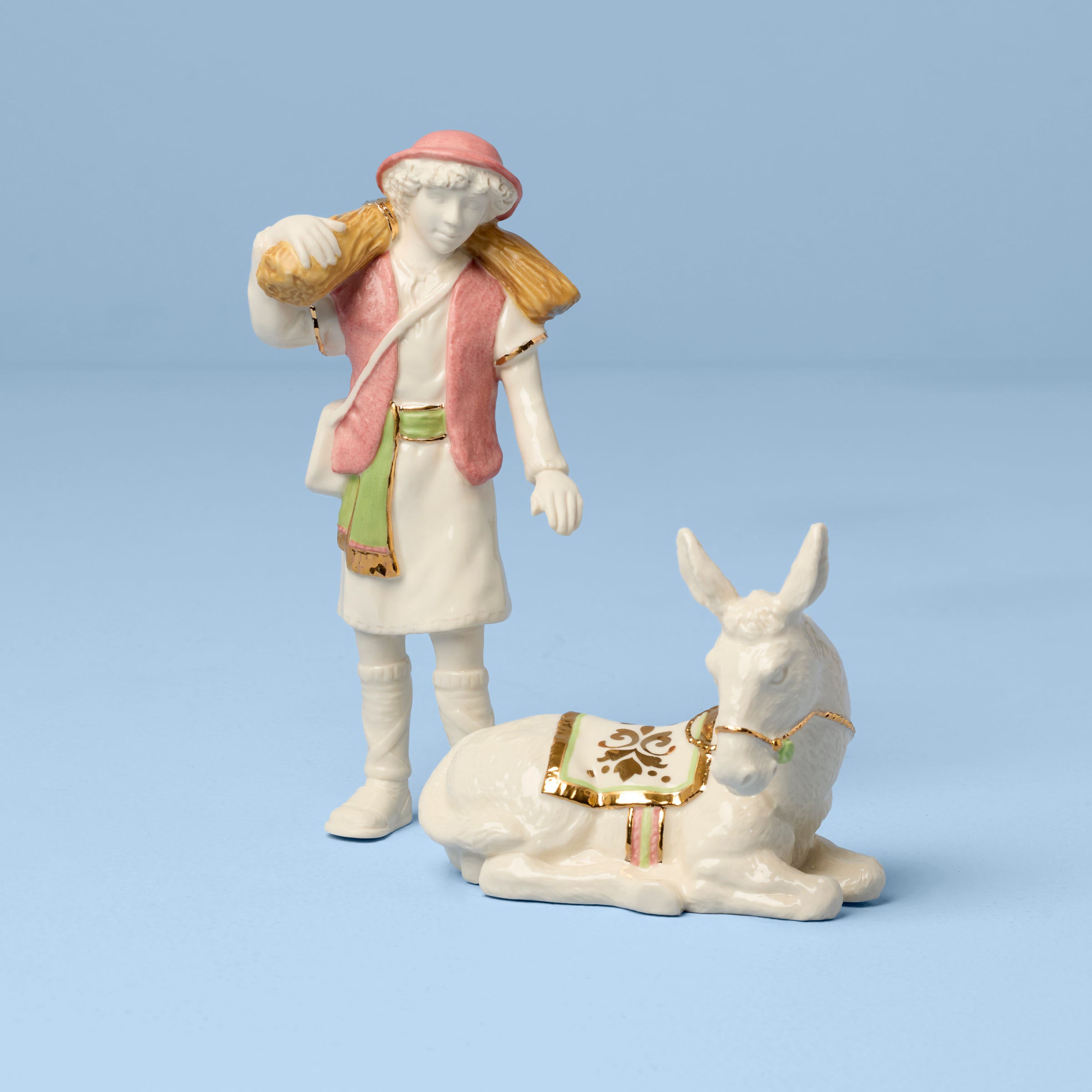 First Blessing Boy with Donkey Figurine – Lenox Corporation