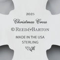 2025 Annual Christmas Cross Sterling Silver Ornament, 55th Edition