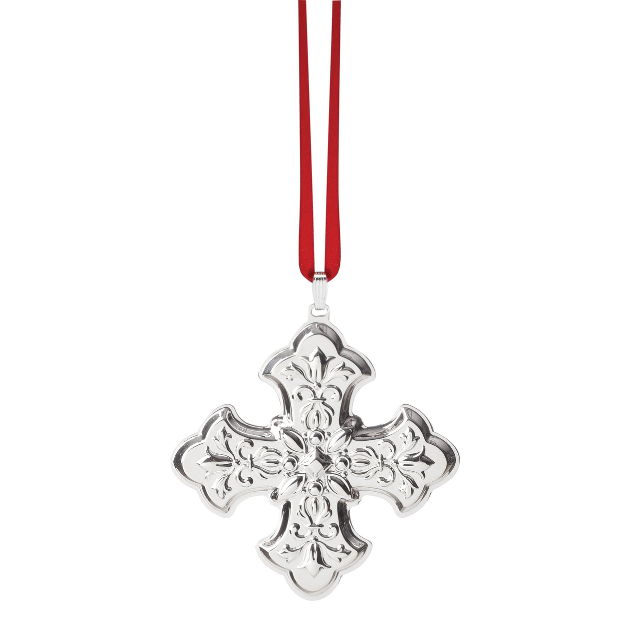 2025 Annual Christmas Cross Sterling Silver Ornament, 55th Edition