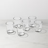 Merry & Bright Stackable Clear Tall Glasses, Set of 6