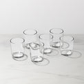 Merry & Bright Stackable Clear Tall Glasses, Set of 6