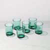 Merry & Bright Stackable Green Tall Glasses, Set Of 6
