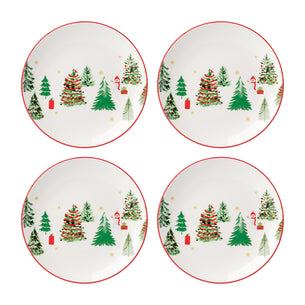 Merry & Bright Accent Plates, Set of 4