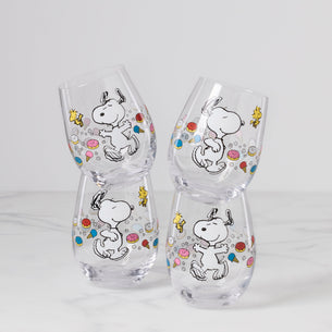Chef Snoopy Tumblers, Set of 4