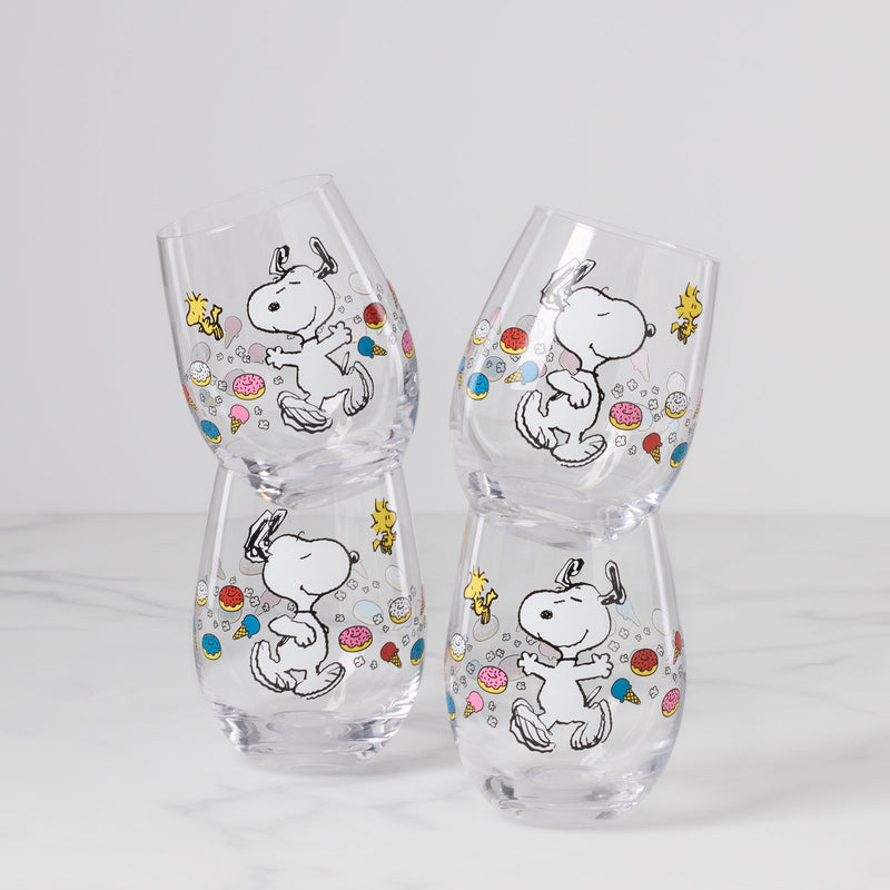 Chef Snoopy Tumblers, Set of 4