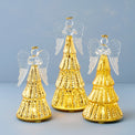 Radiant Light Lit Angel Figurines 3-Piece Set