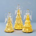 Radiant Light Lit Angel Figurines 3-Piece Set