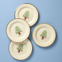 Holiday Tree Accent Plates, Set of 4