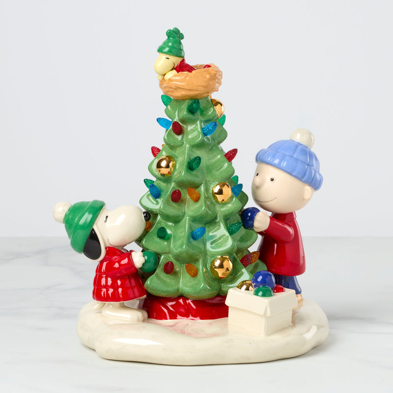 Peanuts Christmas Lit Figurine