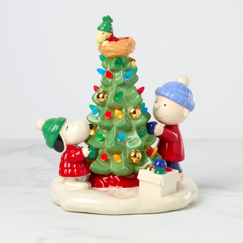 Peanuts Christmas Lit Figurine