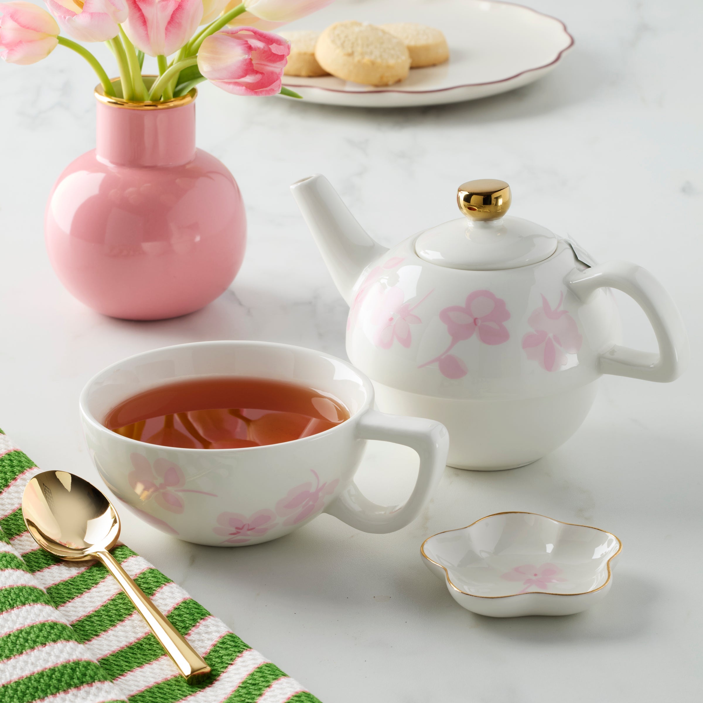 Spring Pansies Tea For One with Tea Bag Holder – Lenox Corporation