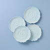 Butterfly Meadow Floral Blue Accent Plates, Set of 4